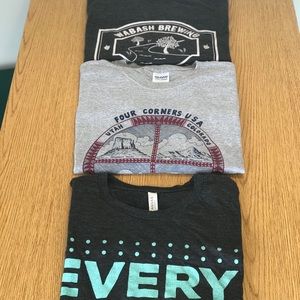 3 pack t shirt bundle Sz large Preowned